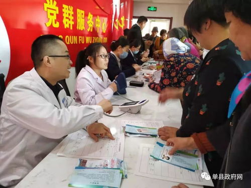 單縣園藝街道開展義診活動，服務百姓健康